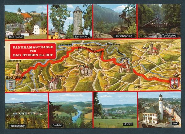 Panoramastrasse von Bad Steben bis Hof